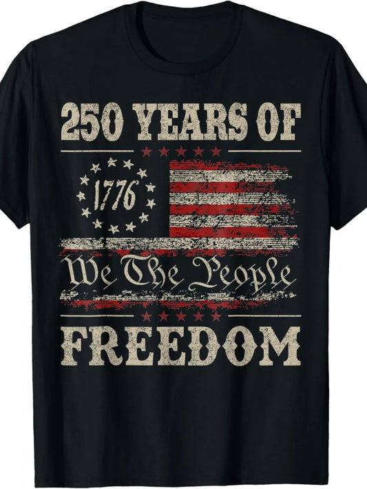 250Th Anniversary American Flag T-Shirt - 1776
