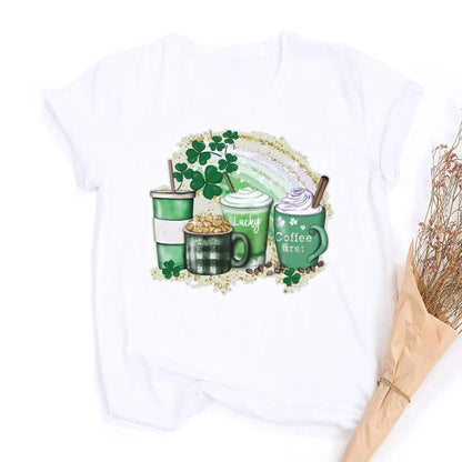 St. Patrick's Coffee Shirt Lucky Coffee Shirt St Patricks Day