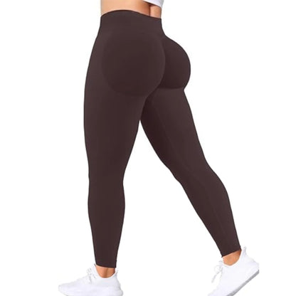 Seamless Women Solid Waist Yoga Pants