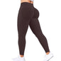 Seamless Women Solid Waist Yoga Pants