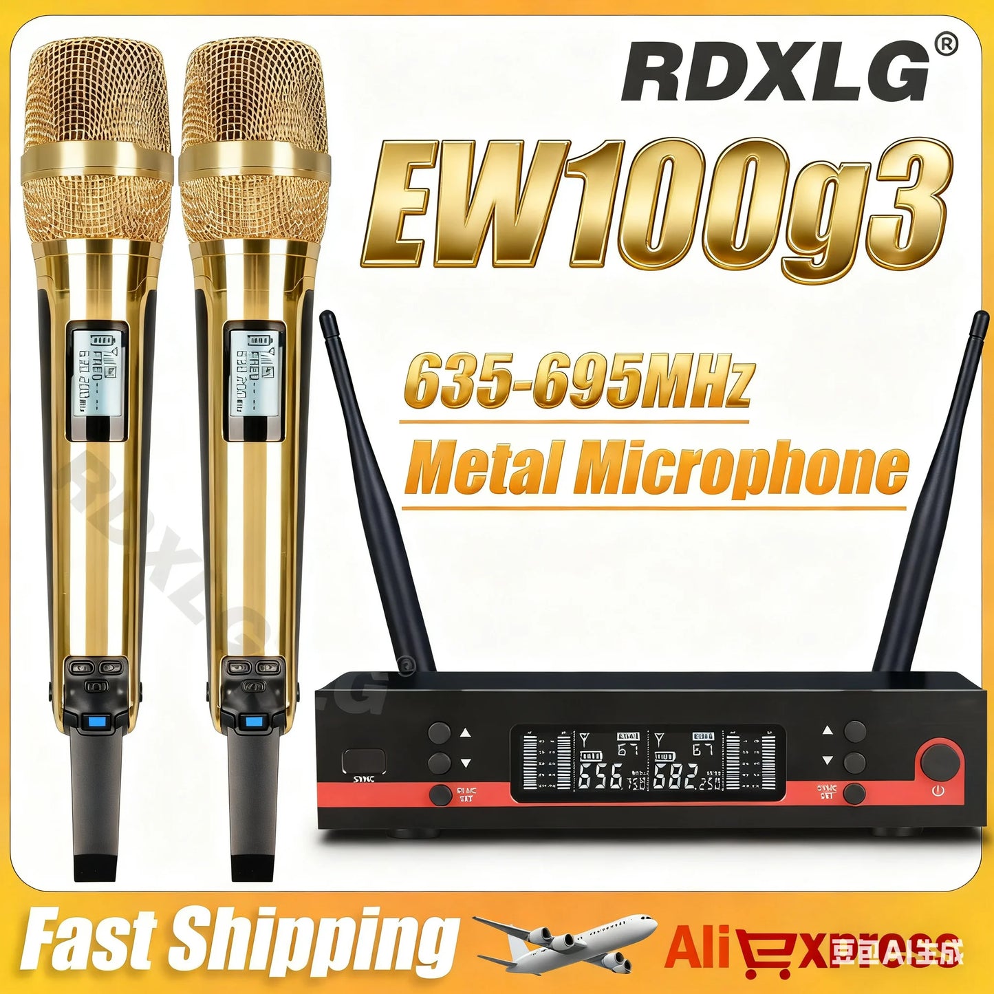 Top Quality！ew100g3 Professional Dual Wireless