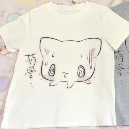 Japanese Oversized T Shirt Women Clothing Short Sleeve O-neck