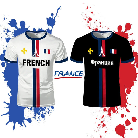 France Football Jersey Summer Sports Breathable
