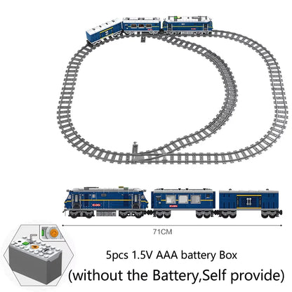 DOU BUILTBuilding Block City Train Track Model Electric