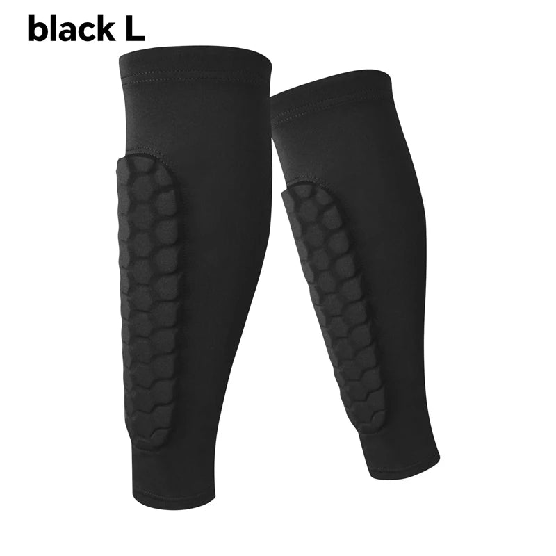 1Pcs Football Shin Guard Socks Sleeves with Foam Calf Compression
