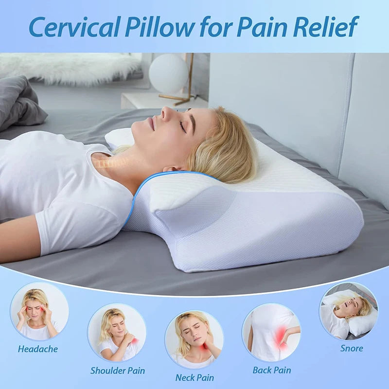 1pc Memory Foam Cervical Pillow,