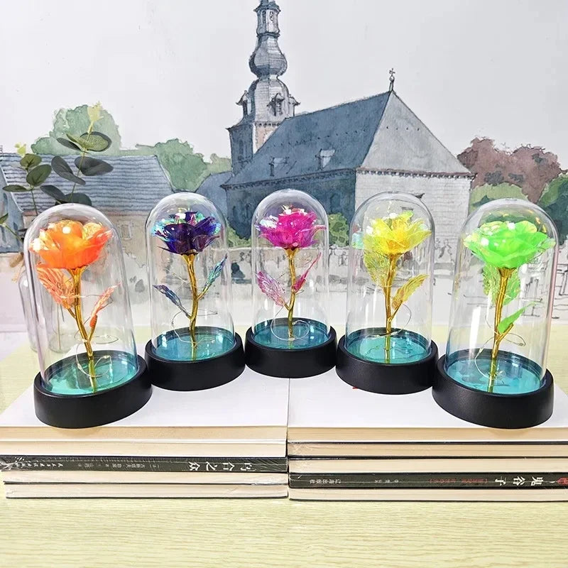 Rose Light Beautiful Realistic Looking Night Light Rose