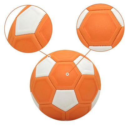 Great Size 3/4/5 Curve Soccer Ball Recreational Orange Youth Football