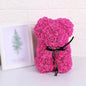 25cm Artificial Teddy Rose Flower Bear with Box Romantic
