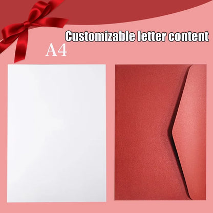 DIY Custom envelopes letter, Valentine's Day letter customization,
