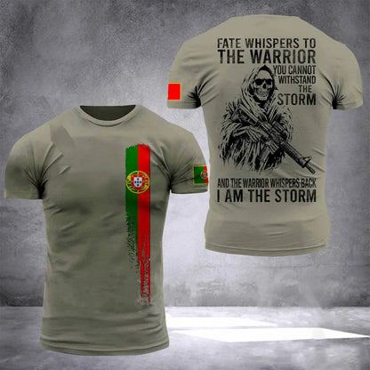 New Fashion Spanish Portuguese Flag Veterans 3D Printed Men'