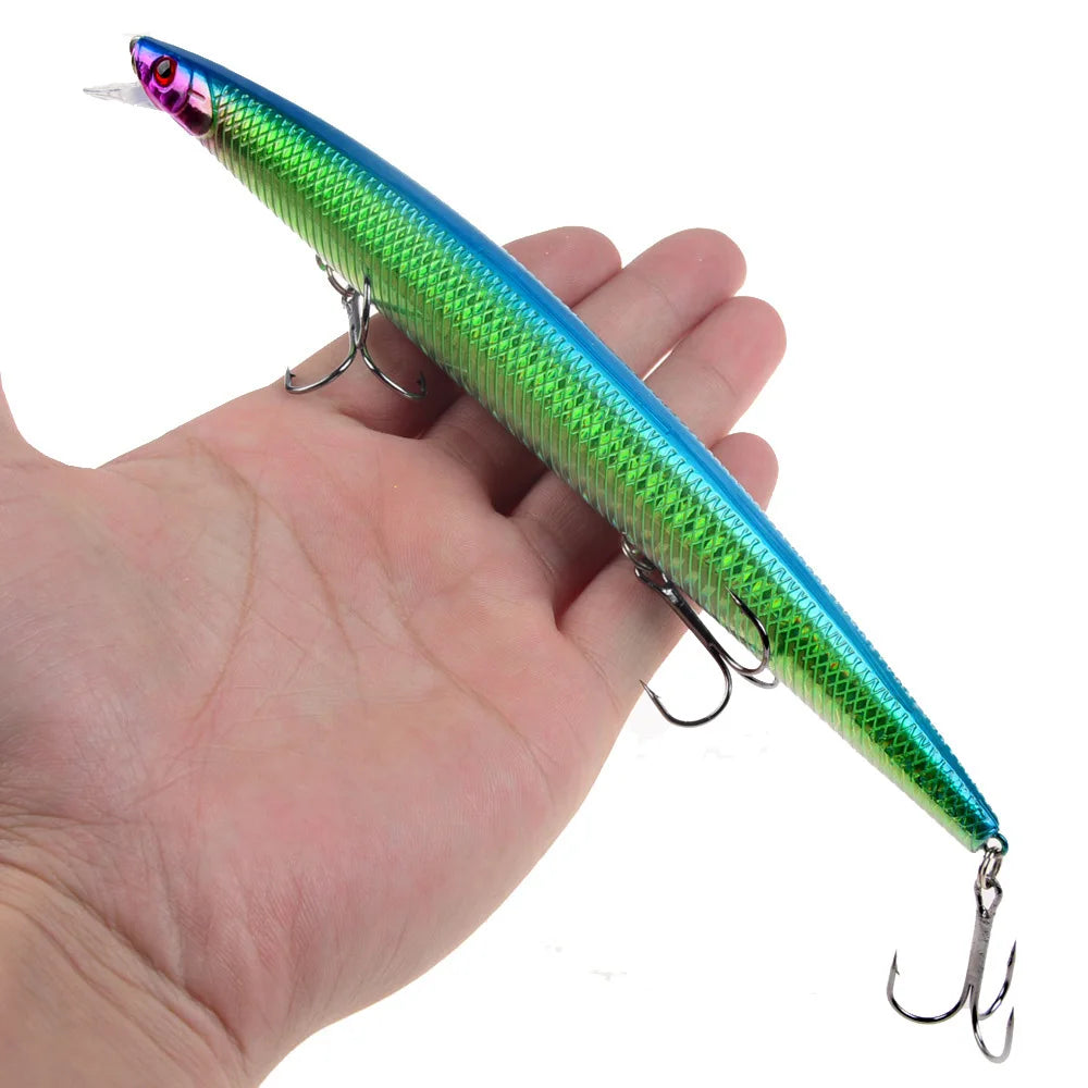 16 Colors 18cm 24g Minnow Fishing Lure Laser Crankbait