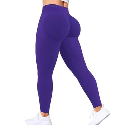 Seamless Women Solid Waist Yoga Pants
