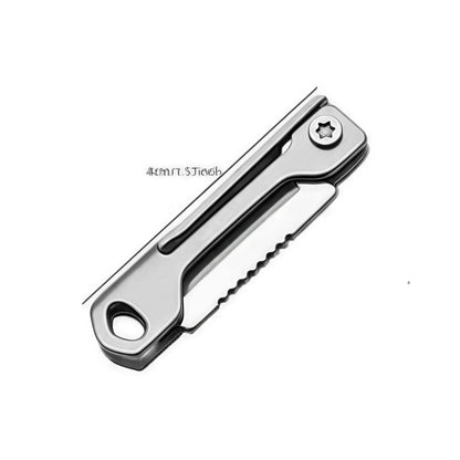 1Pc Stainless Steel Mini Folding Knife -