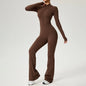 TRY TO BN Sports Yoga Jumpsuit Long Sleeves Zipper
