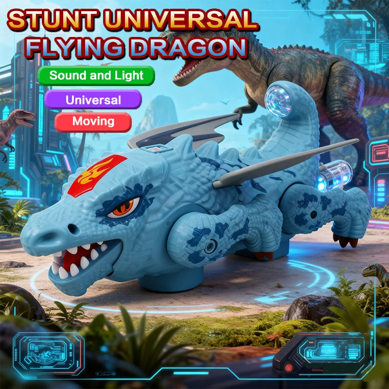 Stunt Flying Dragon Electric Toy for Boys Colorful
