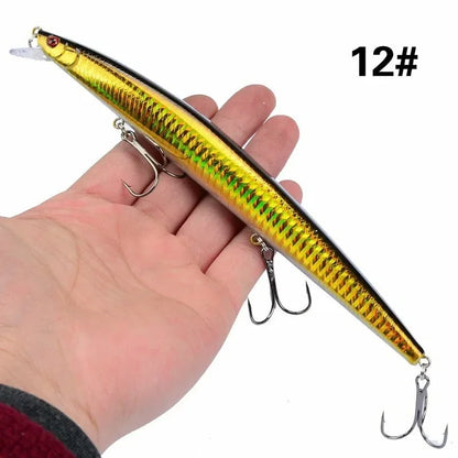 16 Colors 18cm 24g Minnow Fishing Lure Laser Crankbait