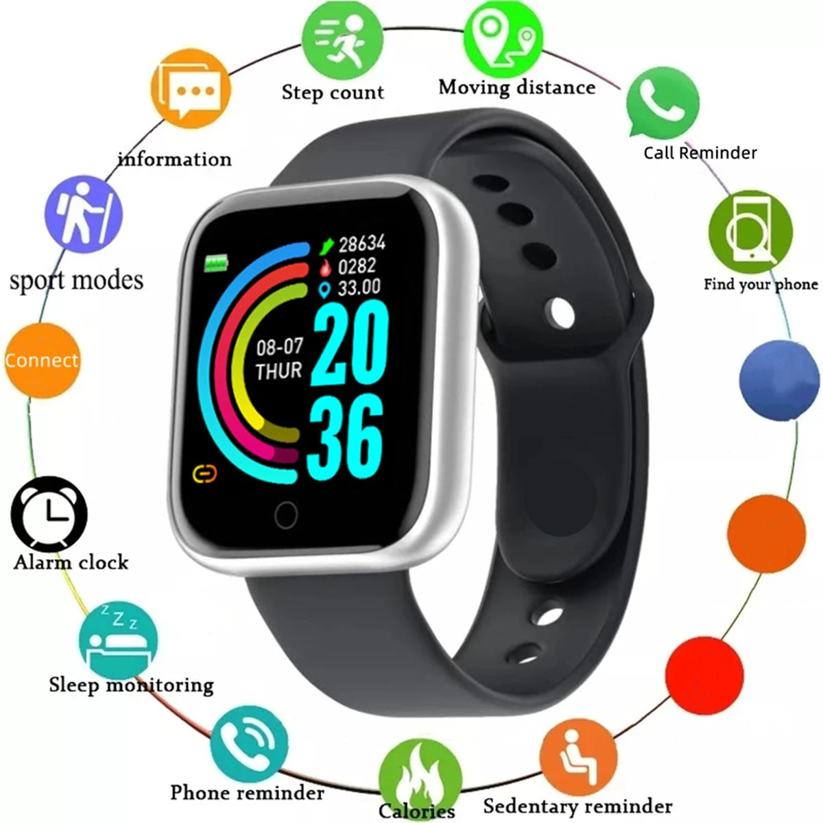 Smartwatch Men Women Wristwatches Smart Watch Message