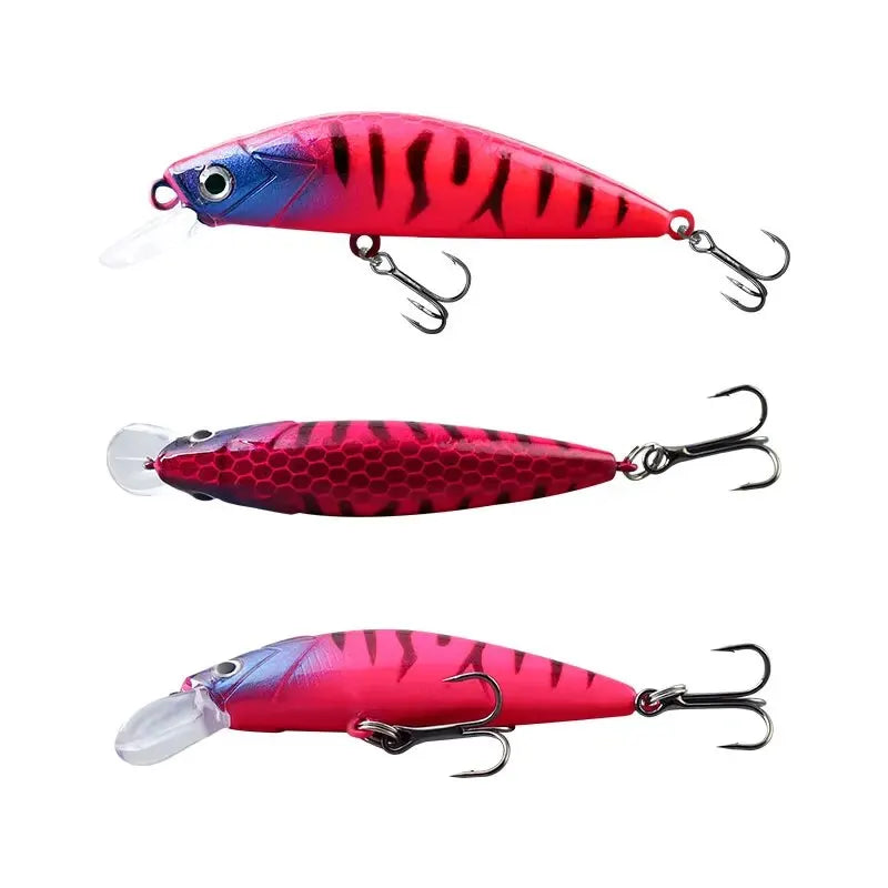 TAIYU 5pcs/box Fishing Lure 50mm 6.3g Luminous Minnow Bait Slow Sinking Lure Far Casting Swimbait Realistic Artificial Hard Bait