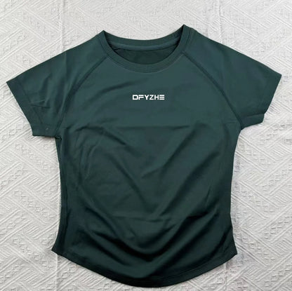 DFYZHE round neck breathable short sleeved+long pants