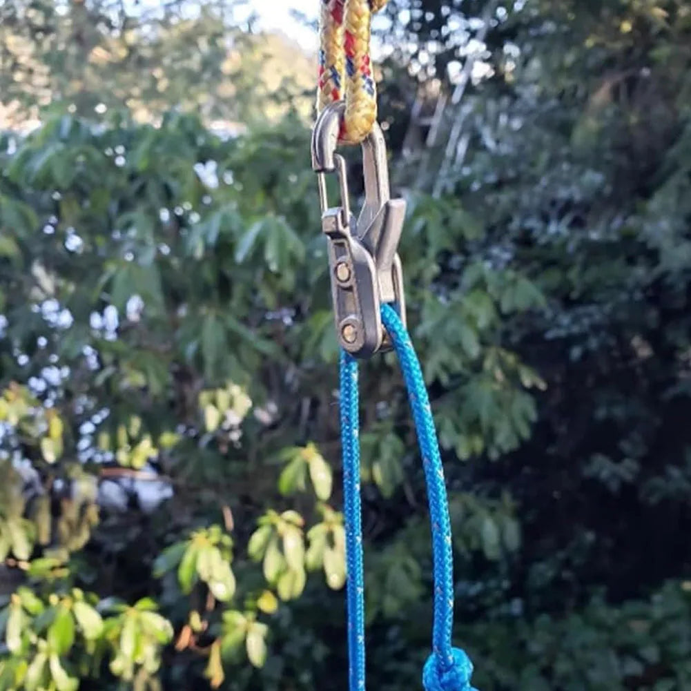 Outdoor Rope Adjuster with 6 Hooks Wear Resist Stainless