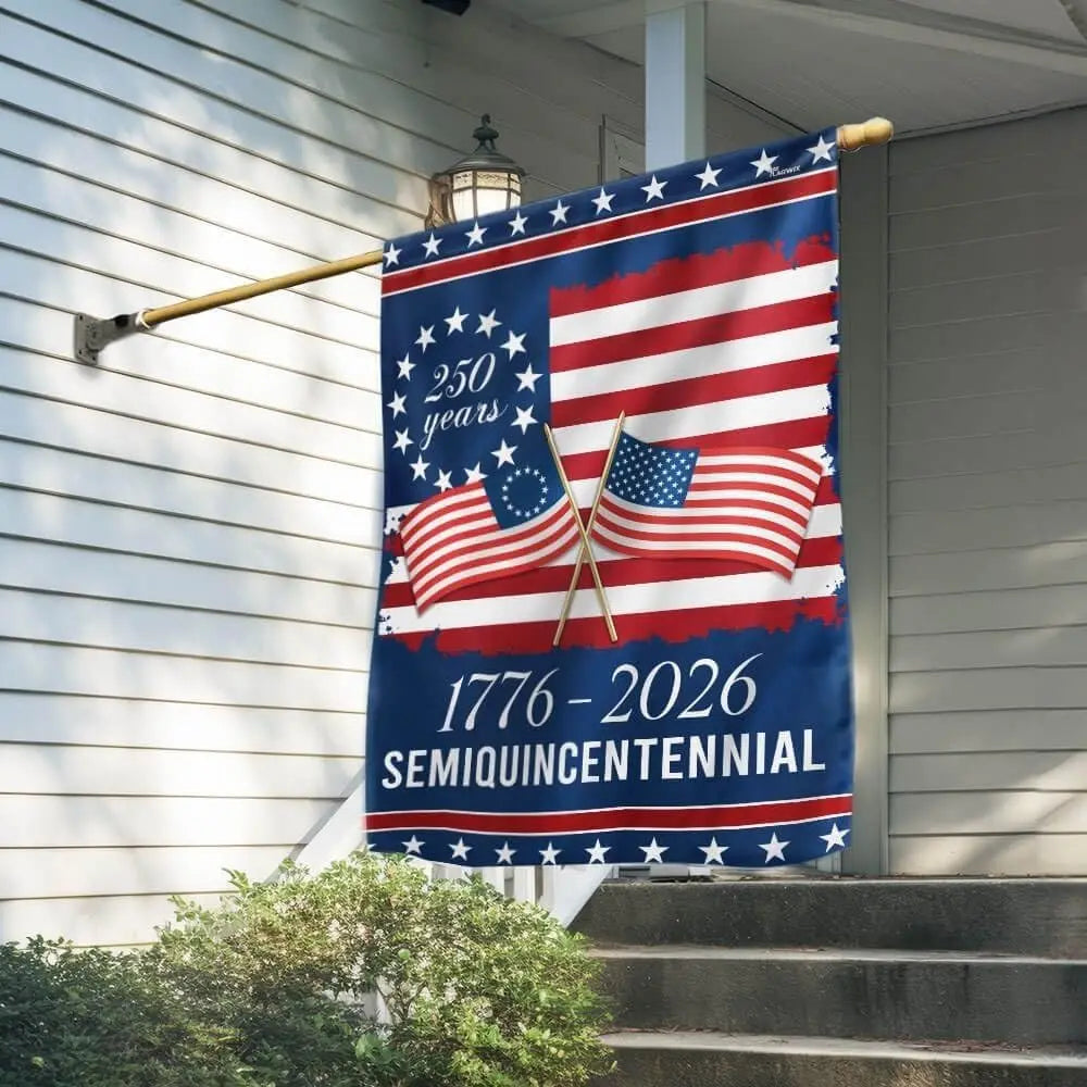 US 250th Anniversary 1776 2026 Semiquincentennial Flag, Independence Day