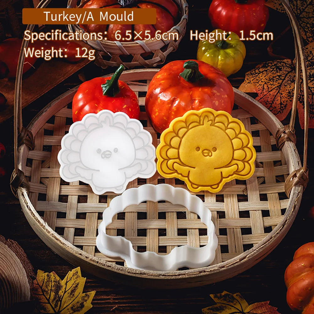 Thanksgiving Theme Cookie Molds Fondant Cutter