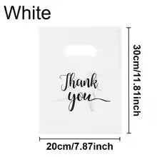 100PCS Thanksgiving Gift Bag Black Product Shopping Bag Candy