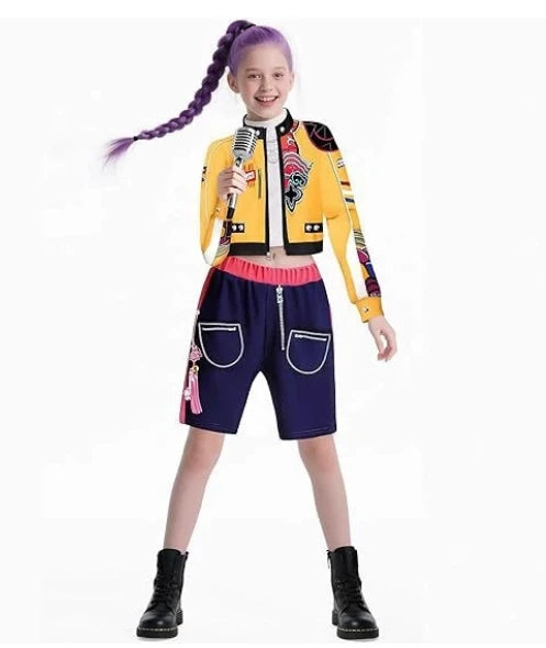 New K-POP Demon Hunter Cossplay Girls Costume