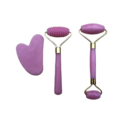 3pcs Set Resin Roller Massager for Face Body Gua Sha NotJade
