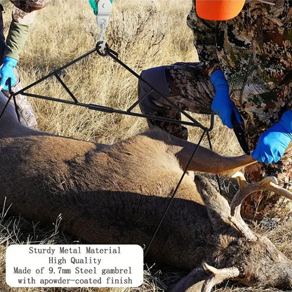 Max To 700 LBS Elk Hoist Pulley Lift System W/Gambrel