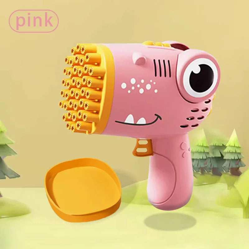 40 Hole Dinosaur Bubble Handheld Bubble Machine,