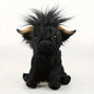 30cm Simulation Kyloe Cream Highland Cow Animal Plush Doll
