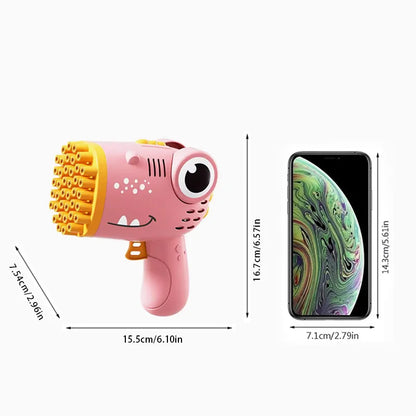 40 Hole Dinosaur Bubble Handheld Bubble Machine,