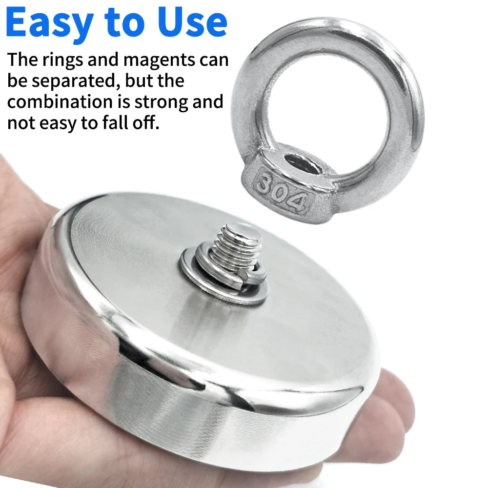 D16~D42mm Super Strong Neodymium Fishing Hook