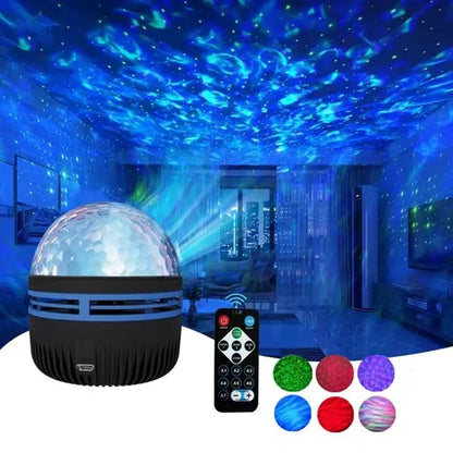 USB Galaxy Projector Aurora 5V Night Light 360° Rotating