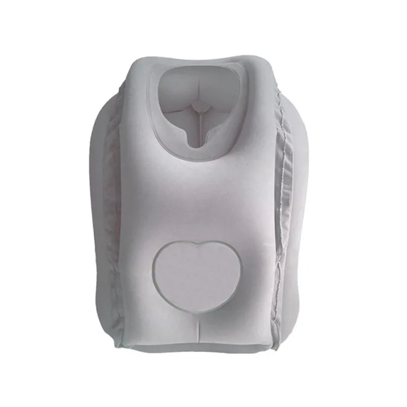 New Pattern Inflatable Travel Pillow Portable Chin Support Neck Pillow