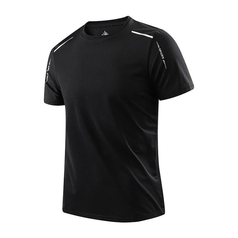 CHRLCK Men's Running Quick Drying T-shirts Breathable