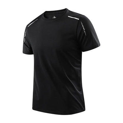 CHRLCK Men's Running Quick Drying T-shirts Breathable