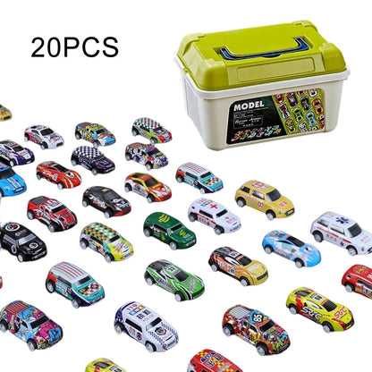 20/30/50Pcs Mini Car Set Inertia Pull Back Cars