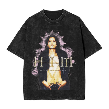 Him Band Razorblade Romance HQ  T Shirt Heartagram Ville