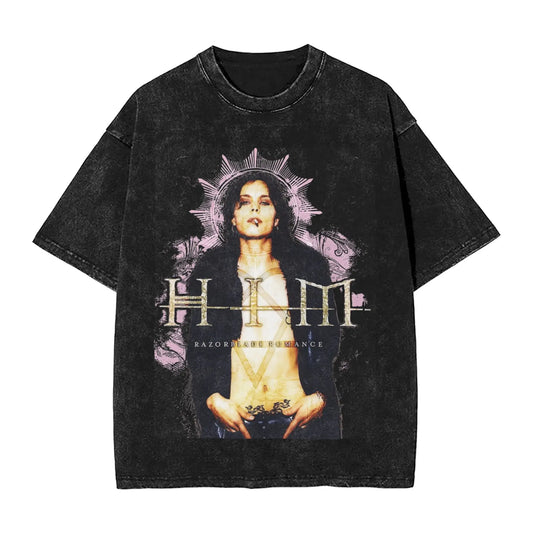 Him Band Razorblade Romance HQ  T Shirt Heartagram Ville
