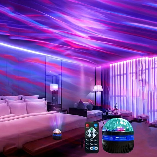 USB Galaxy Projector Aurora 5V Night Light 360° Rotating