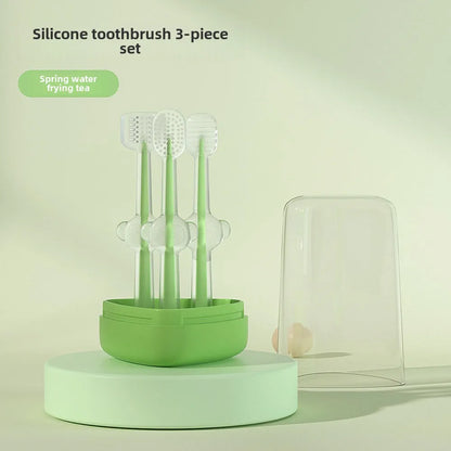 Pet Silicone Toothbrush and Toothpaste Set Teeth Cleaning
