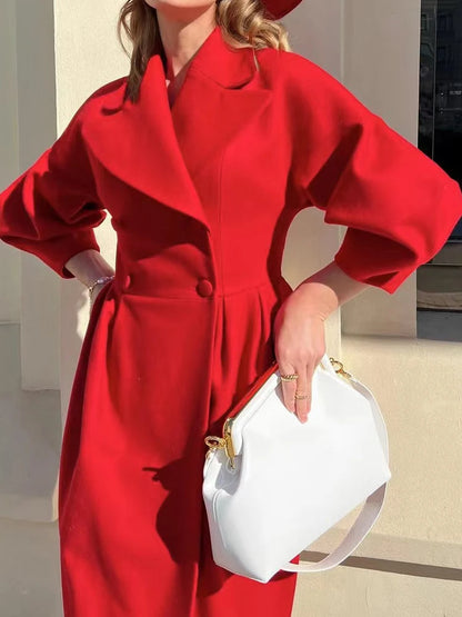 Winter Coat For Women Fashion Solid Loose Lapel