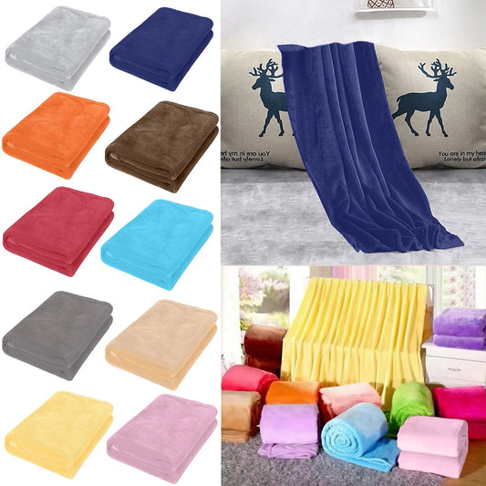 Fleece Throw Blanket Extra Soft Warm Fuzzy Bed Plush