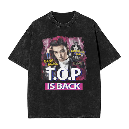 Harajuku Washed T Shirt Choi Seung Hyun T.O.P
