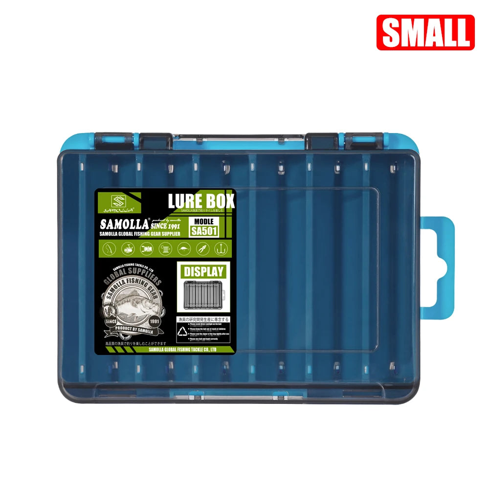 SAMOLLA Double-Sided Compact Tackle Box -