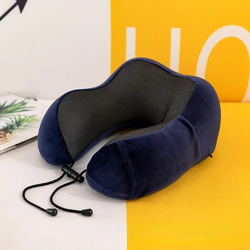 U Shaped Memory Foam Neck Pillows Soft Travel Pillow