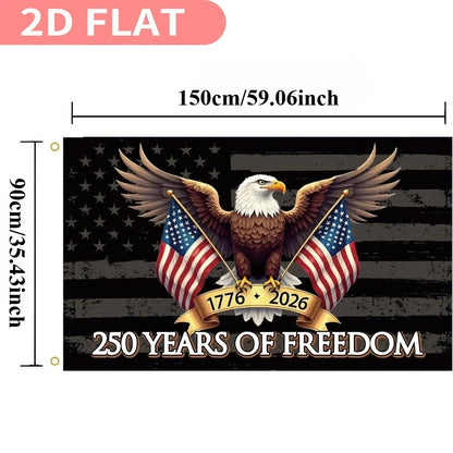 250 Years of Freedom American Flag 3x5 Ft, 250th Anniversary
